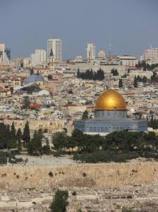Jerusalem from the Mount of Olives, looking towards the Dome of the Rock